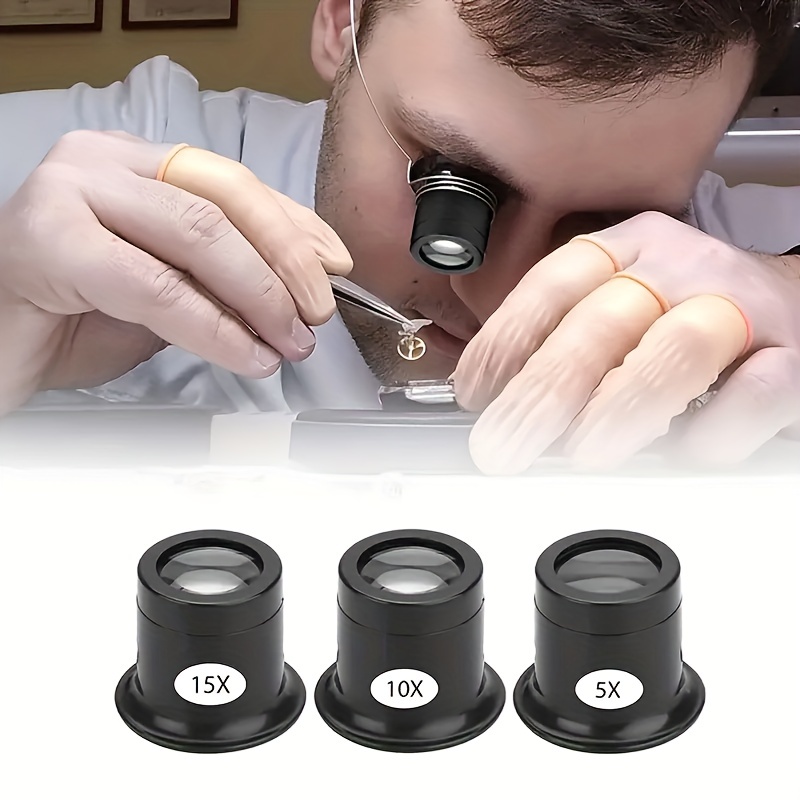 Optics Loupe Magnifier Loop Microscope Magnifying Glass Lens - Temu