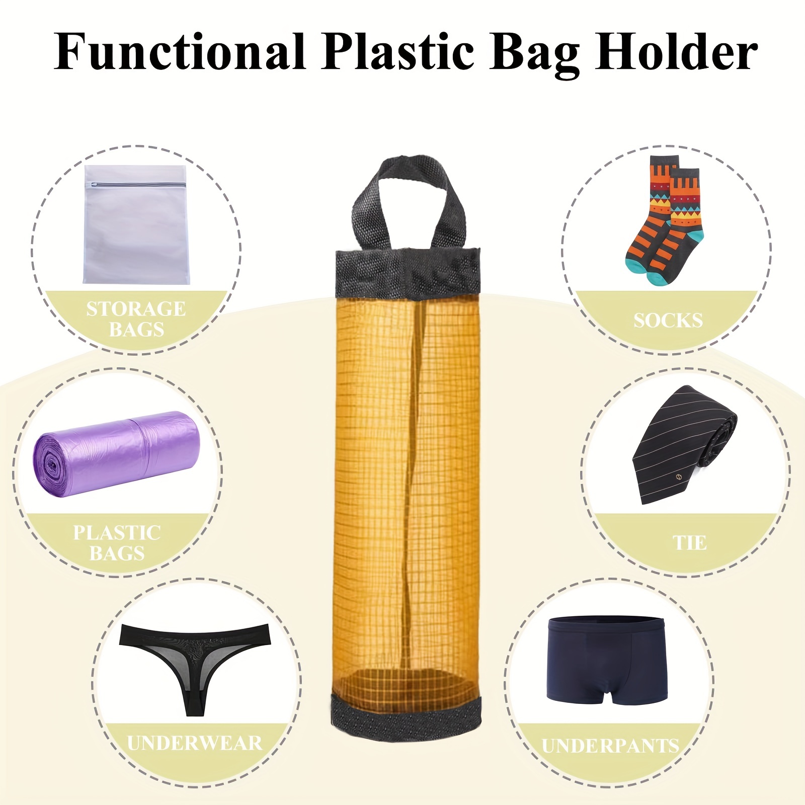 Plastic Bag Holder Grocery Bag Holder Trash Bags Storage - Temu Canada