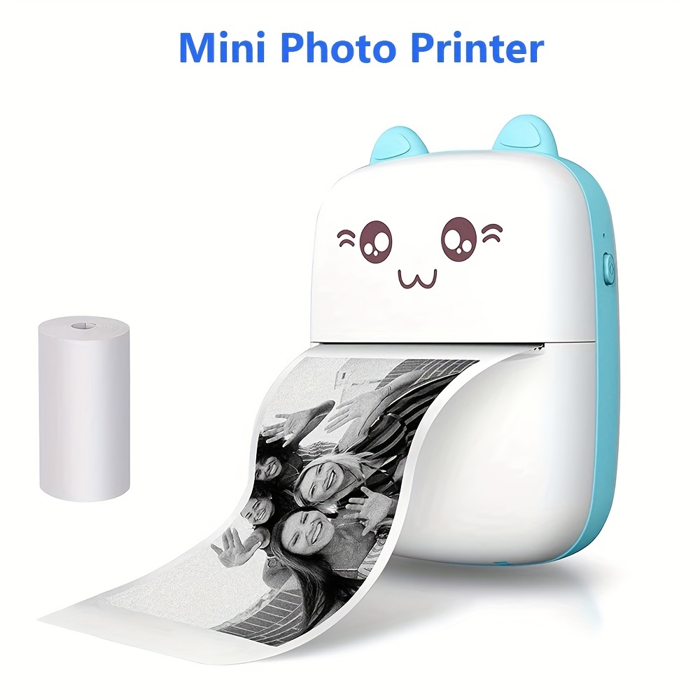 Small Portable Wireless Thermal Photo Printer Pocket Student Mini Error  Label Printer