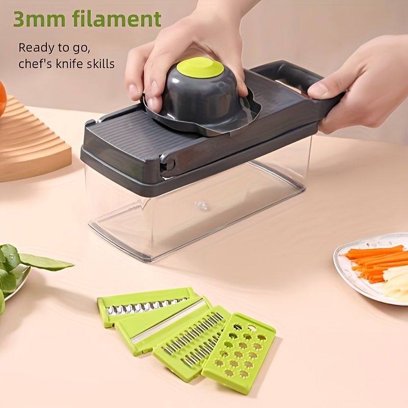Vegetable Chopper. 14 In 1 Multi-functional Food Chopper, Used For Slicing,  Dicing And Shredding Onions, Fruits, Vegetables, Potatoes, Cheese And  Garlic.