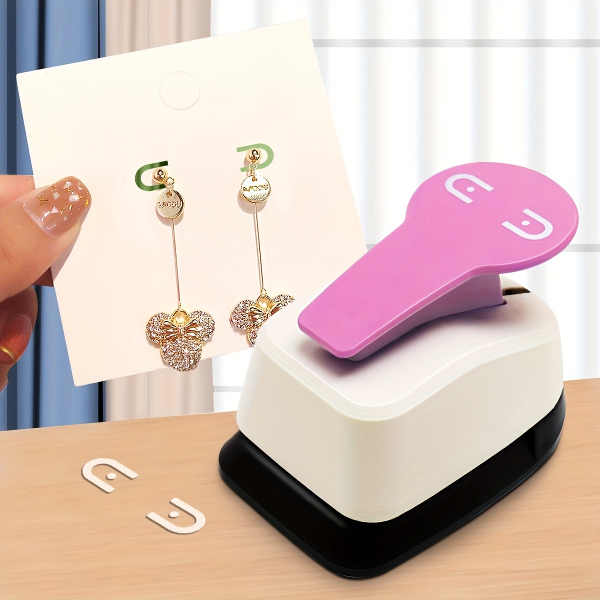 Large Earring Hole Card Punch