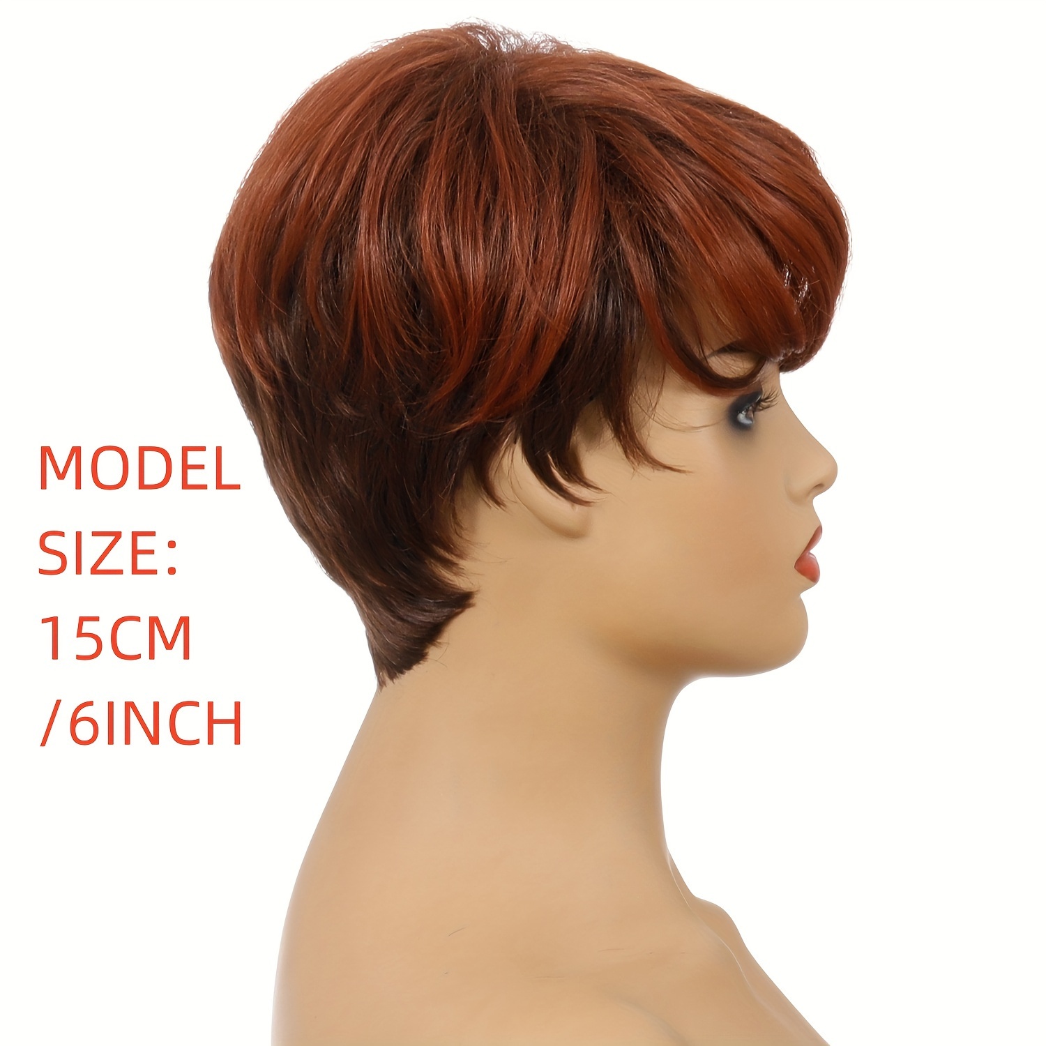 Short brown outlet wig female