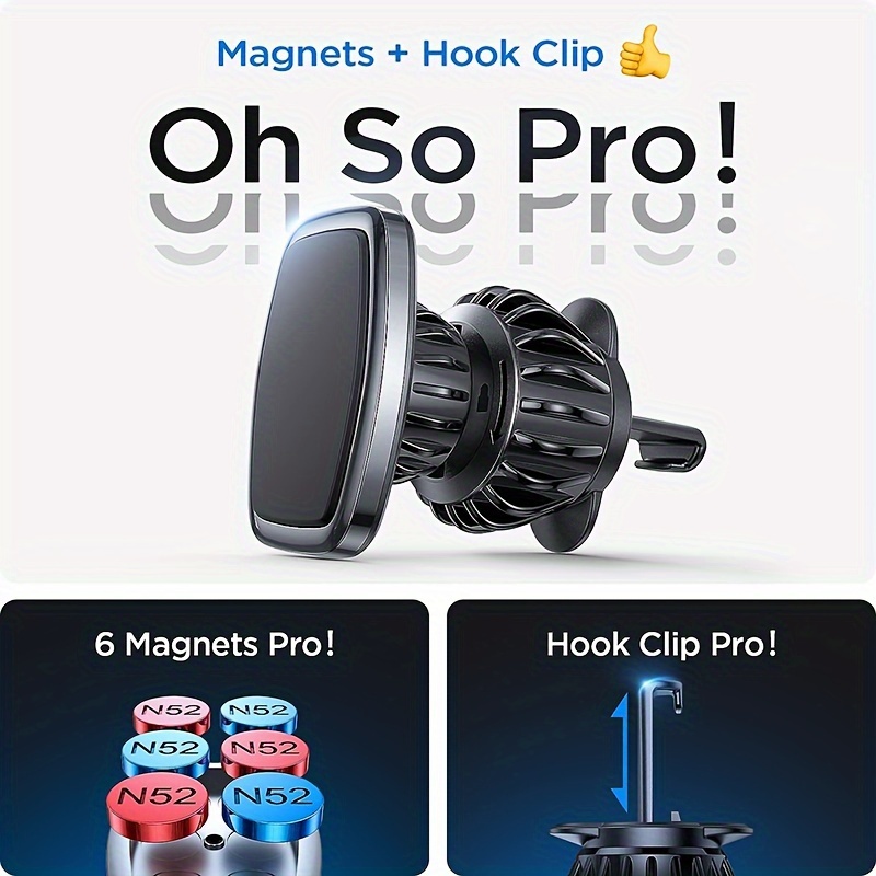

Magnetic Phone Holder For Car Strong Magnet Cell Phone Mount Air Vent Compatible With Iphone 15/14/13 Pro Max/12/11 Plus/se/xs/xr/8/7 Smartphone