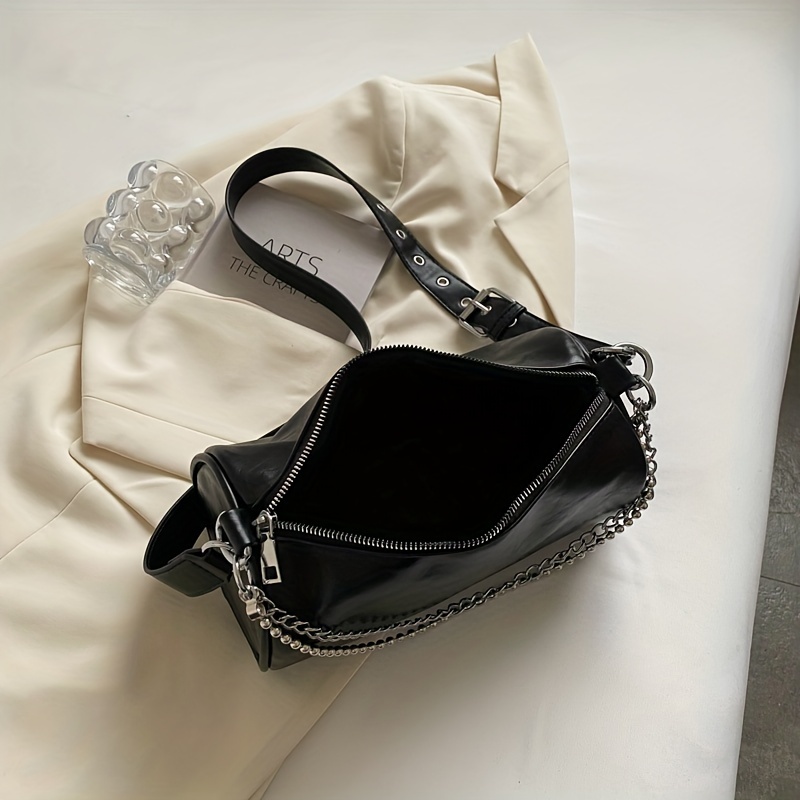 Fashion Crossbody Cylinder Bag, Trendy Shoulder Barrel Bag