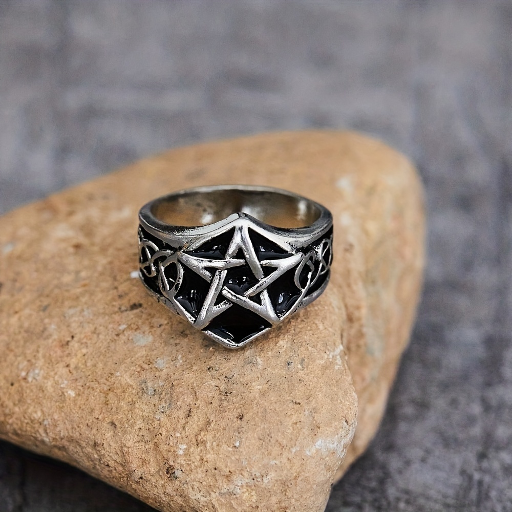 Men's Alloy Pentagram Ring