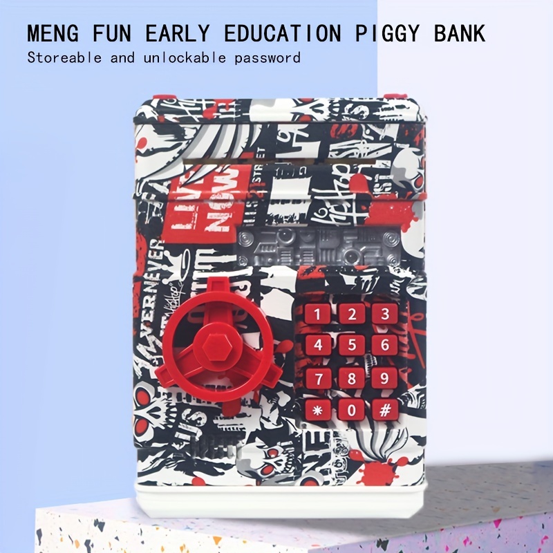 Piggy Bank Electronic Mini Atm Bank Toy For Kids Auto Scroll - Temu