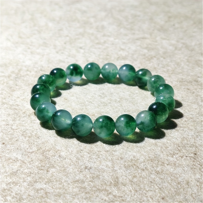 Natural Water Grass Chalcedony Bracelet