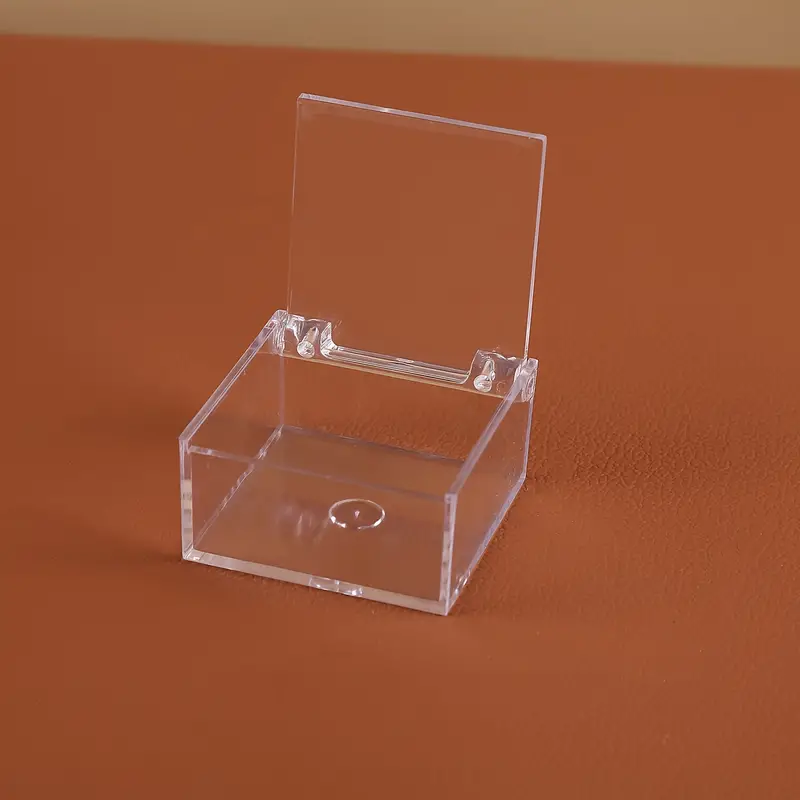 Flip-top Clear Box, Plastic Square Transparent Jewelry Box, Valentine's Day  Gift Supplies, Christmas & New Year Small Gift Box, - Temu