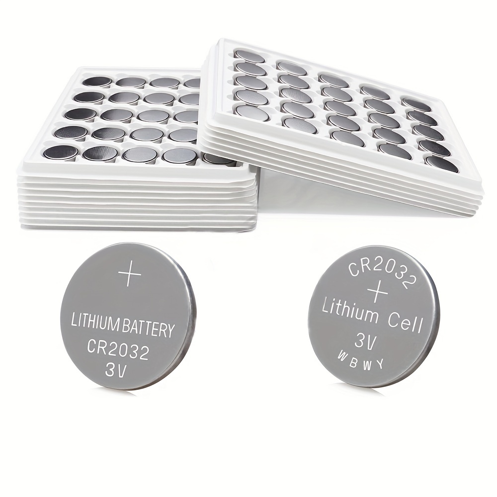 CR2032 3V Coin Cell Lithium Batteries - Package of 2