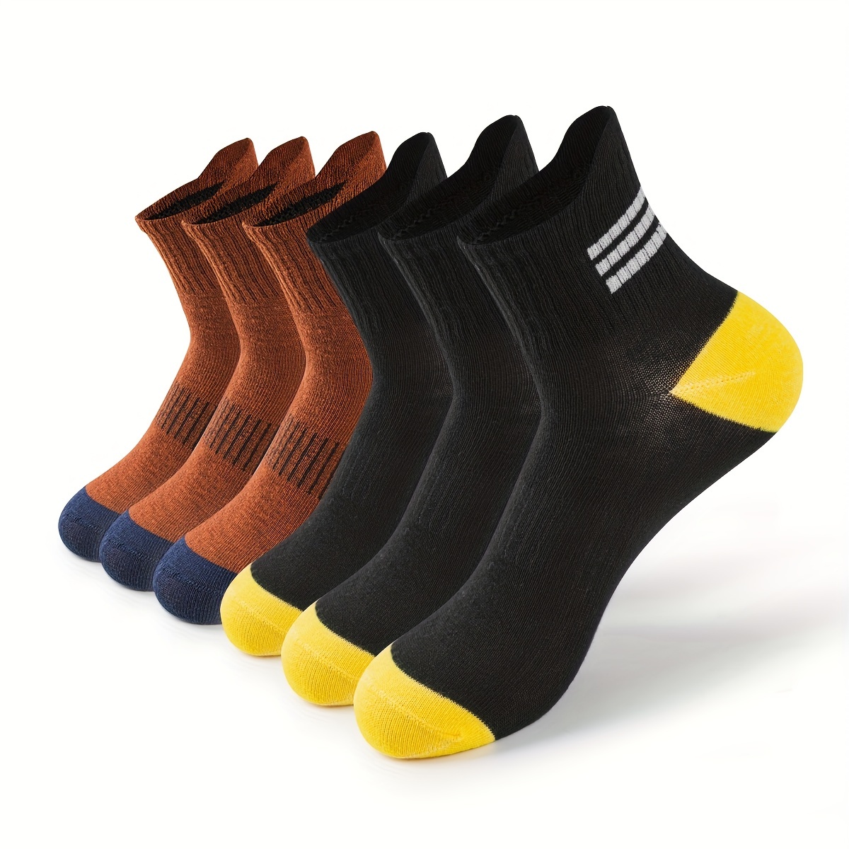 6 pares Calcetines Deportivos Absorbentes Sudor Hombre - Temu