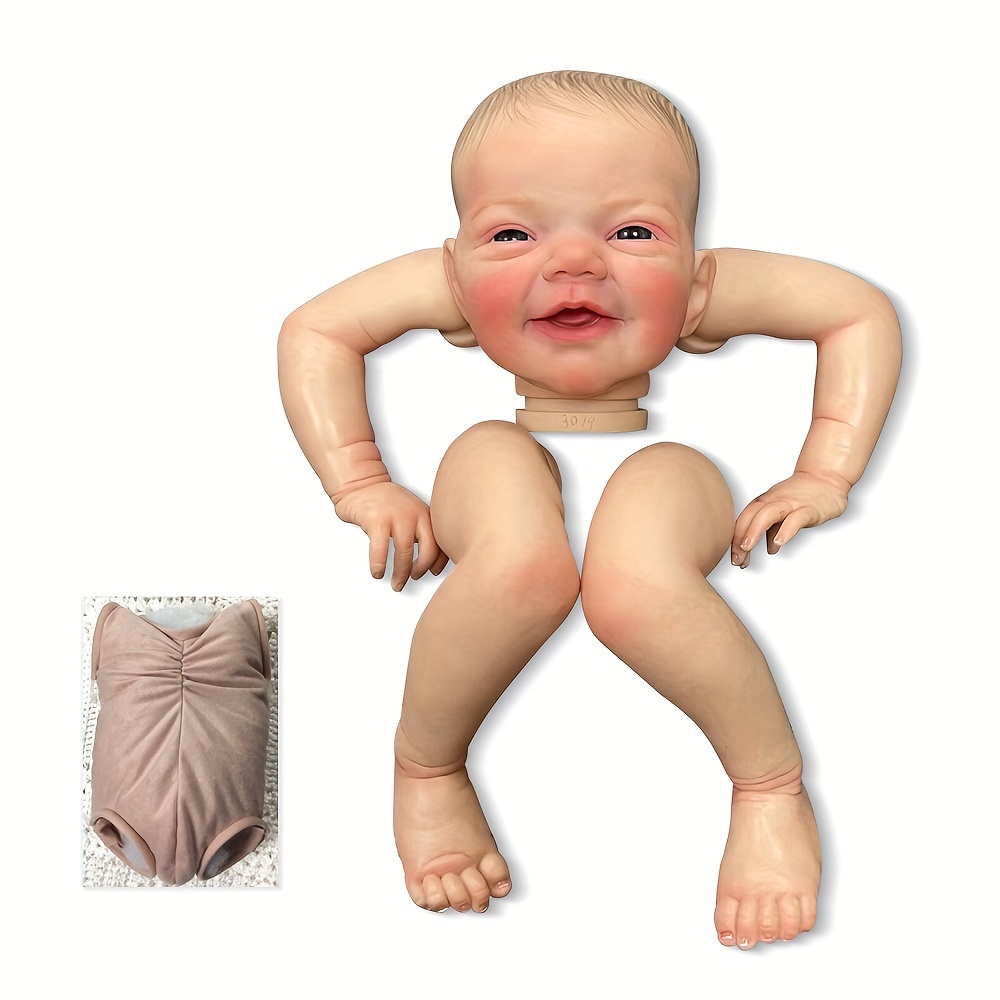 Bebe Reborn Doll 17 Inches Lifelike Newborn Reborn Baby Vinyl Unpainted  Unfinished Doll Parts DIY Blank Doll Kit - Buy Bebe Reborn Doll 17 Inches  Lifelike Newborn Reborn Baby Vinyl Unpainted Unfinished