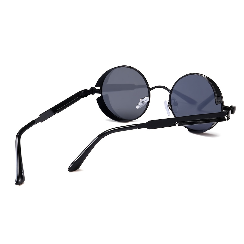Occhiali da Sole Uomo Donna Moda Vintage Rotondi Steampunk Punk Sunglasses  HOT uomo occhiali sunglasses made in italy