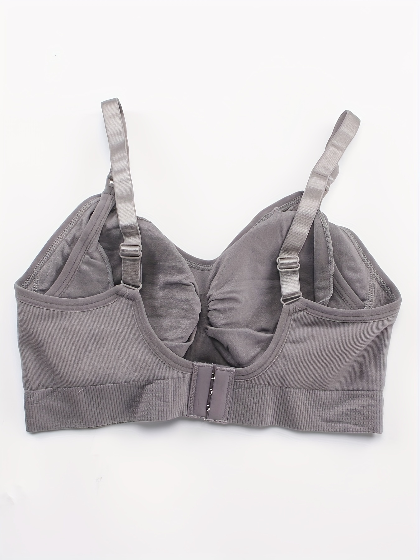 3pcs Women's Elastic Front Button Lingerie Postpartum Feeding Bras