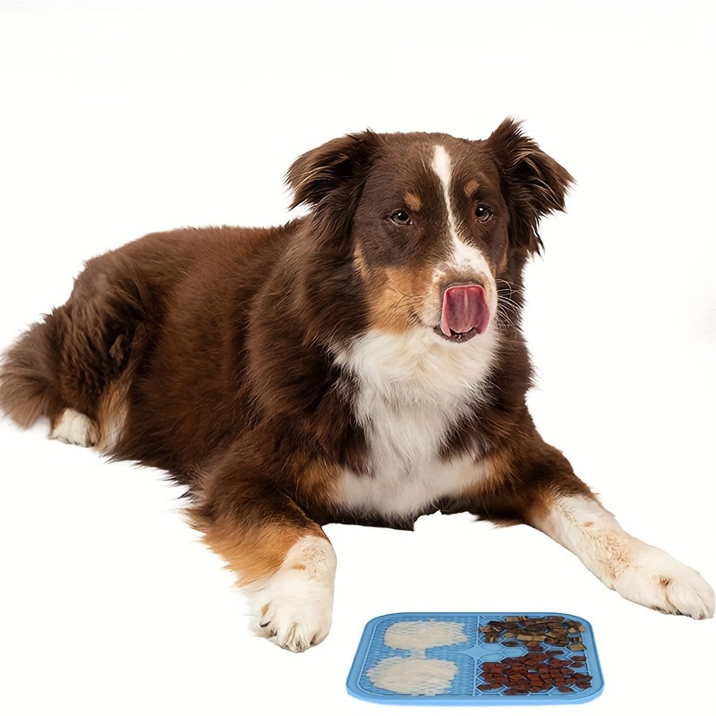 1pc Silicone Pet Slow Feeding Mat For Dogs, Random Color