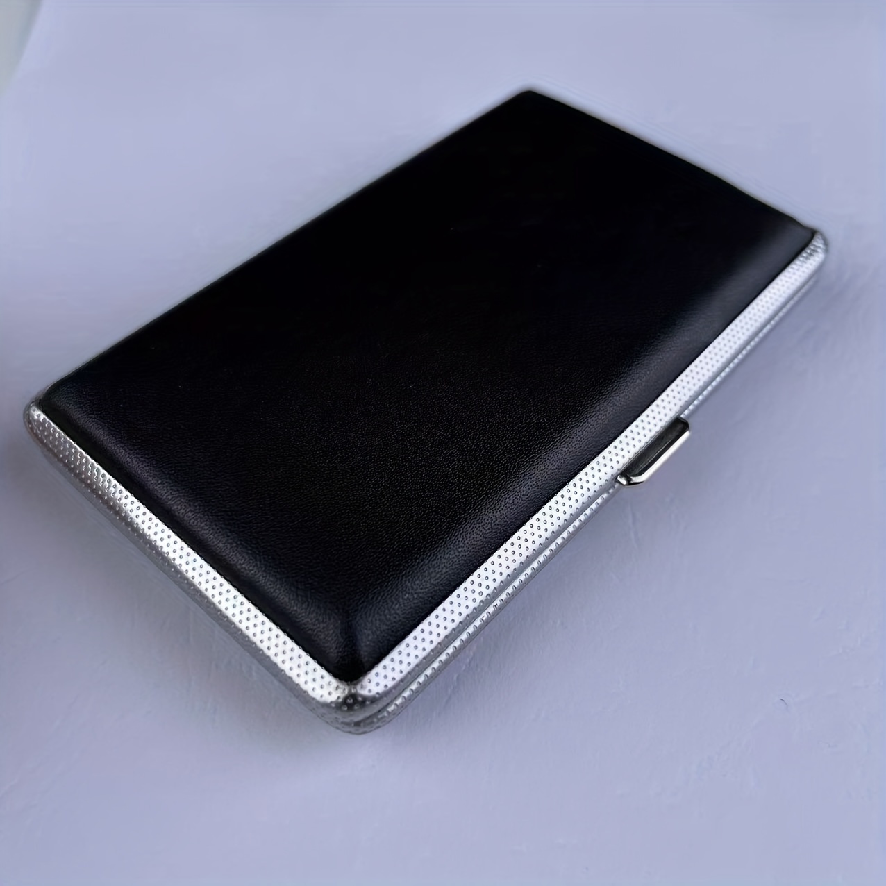100mm Cigarette Storage Box Leather Band Cigarette Clip PU Leather High end