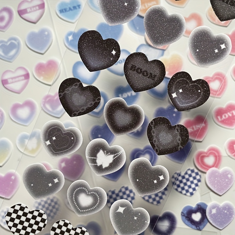 1/4 Grey Heart Shaped Buttons