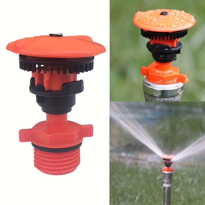 

1pc 1/2" Rotating Water Sprinkler Farm Popup Rotatable Rotary For Lawn Yard Automatic Irrigation System Irrigation Nozzle Garden Tool