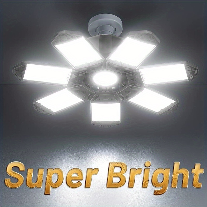 ✓ Deformable LED Garage Lights - Super Bright 15k Lumens - Easy