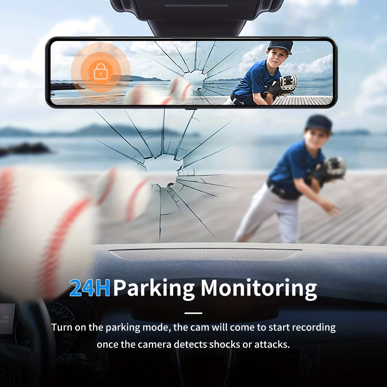 4k Mirror Dash Cam Front Rear Rearview Mirror Camera Cars - Temu