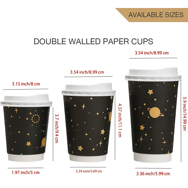 Starbucks White Disposable Hot Paper Cup, 12 Ounce, 50 Pack