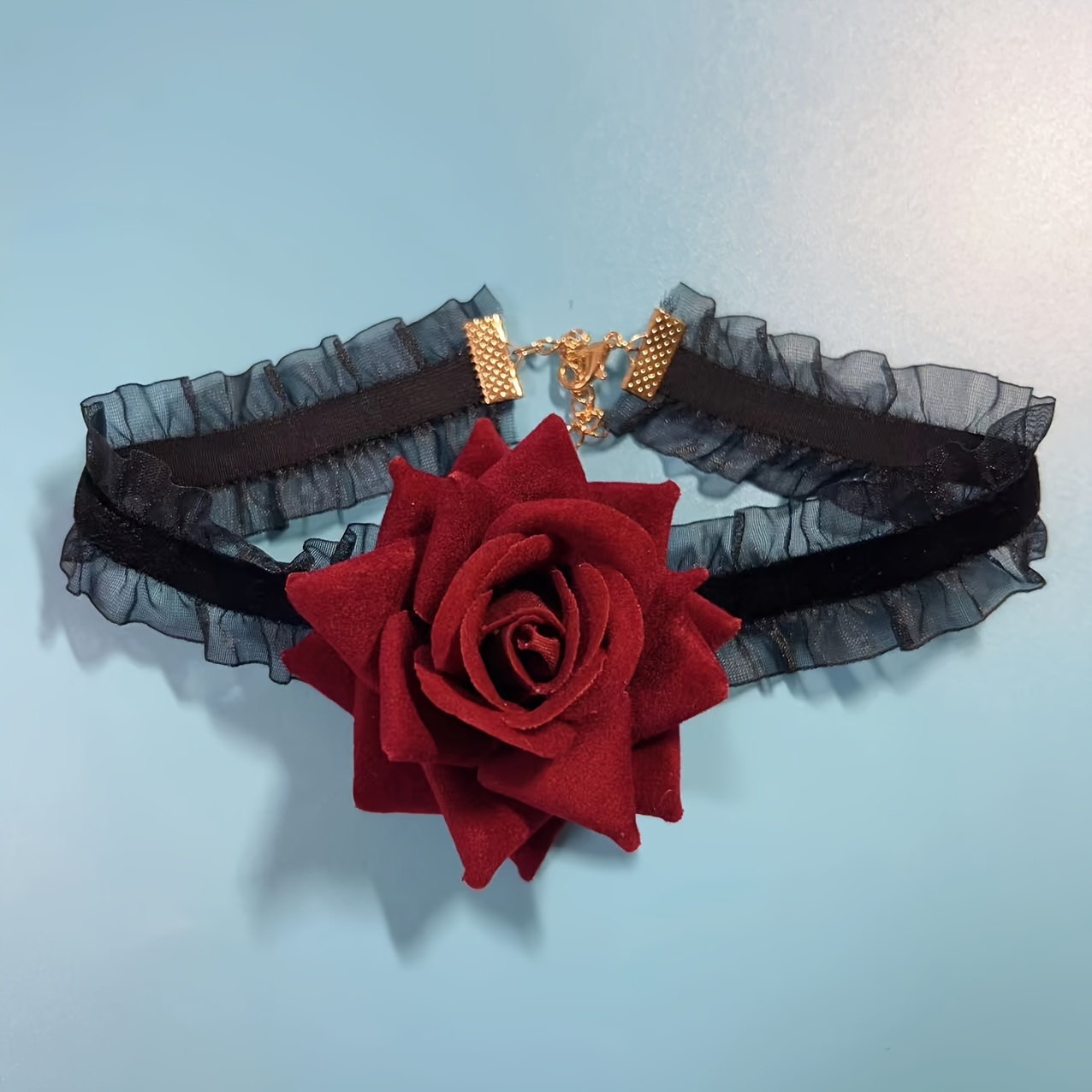 Ollar Rose Organza Flower Choker Necklace For Women Lace Neckband For Club  And Party Sexy Summer/Winter Boho Jewelry From Shemei, $12.09