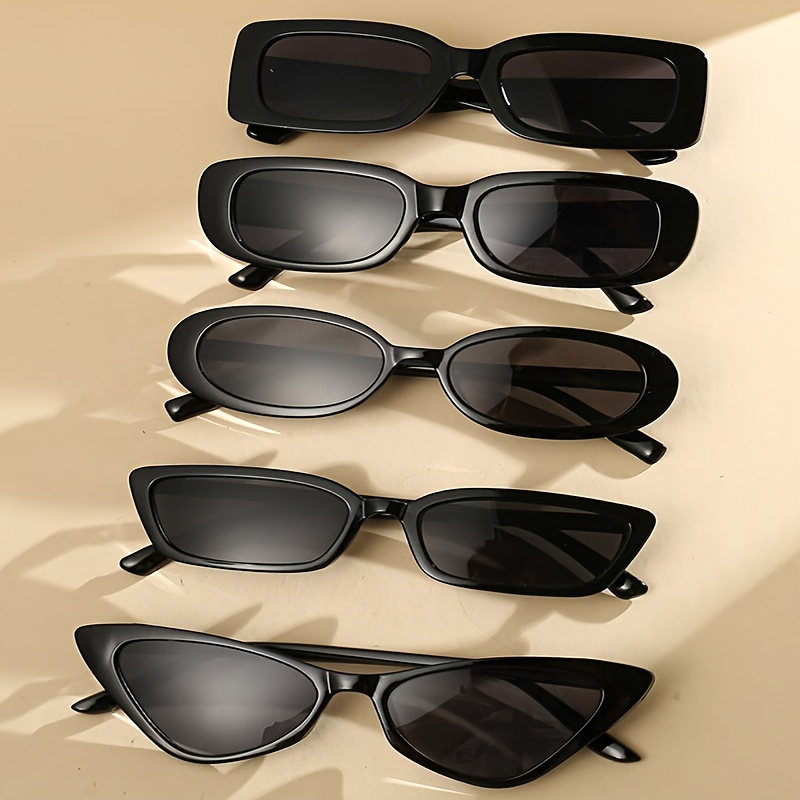 5 пар унисекс модных очков для пляжа, затеняющих, модных и легких, подходящих для ежедневного украшения, детали совпадения 15