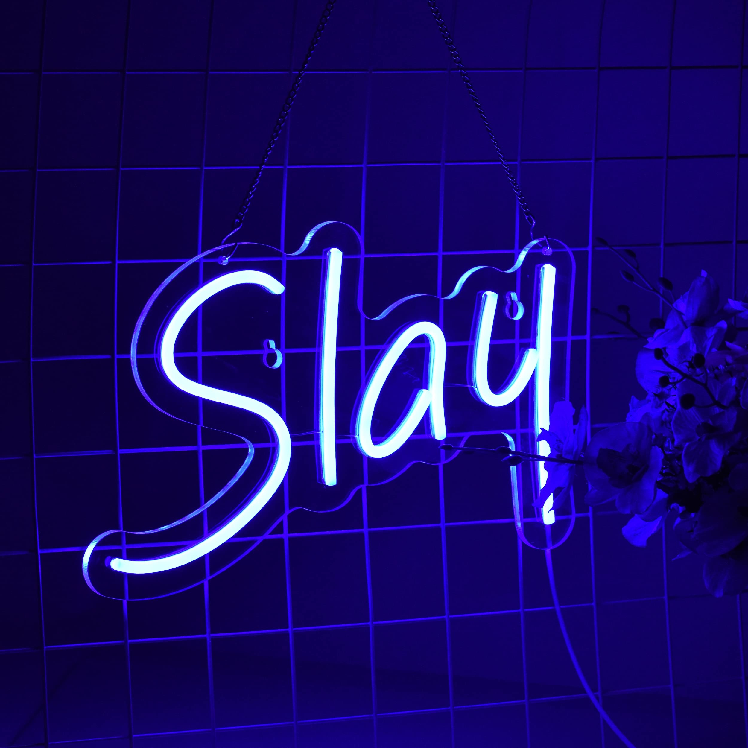 Slay Neon Sign Light Wall Decor Led Neon Light Bedroom Wall - Temu