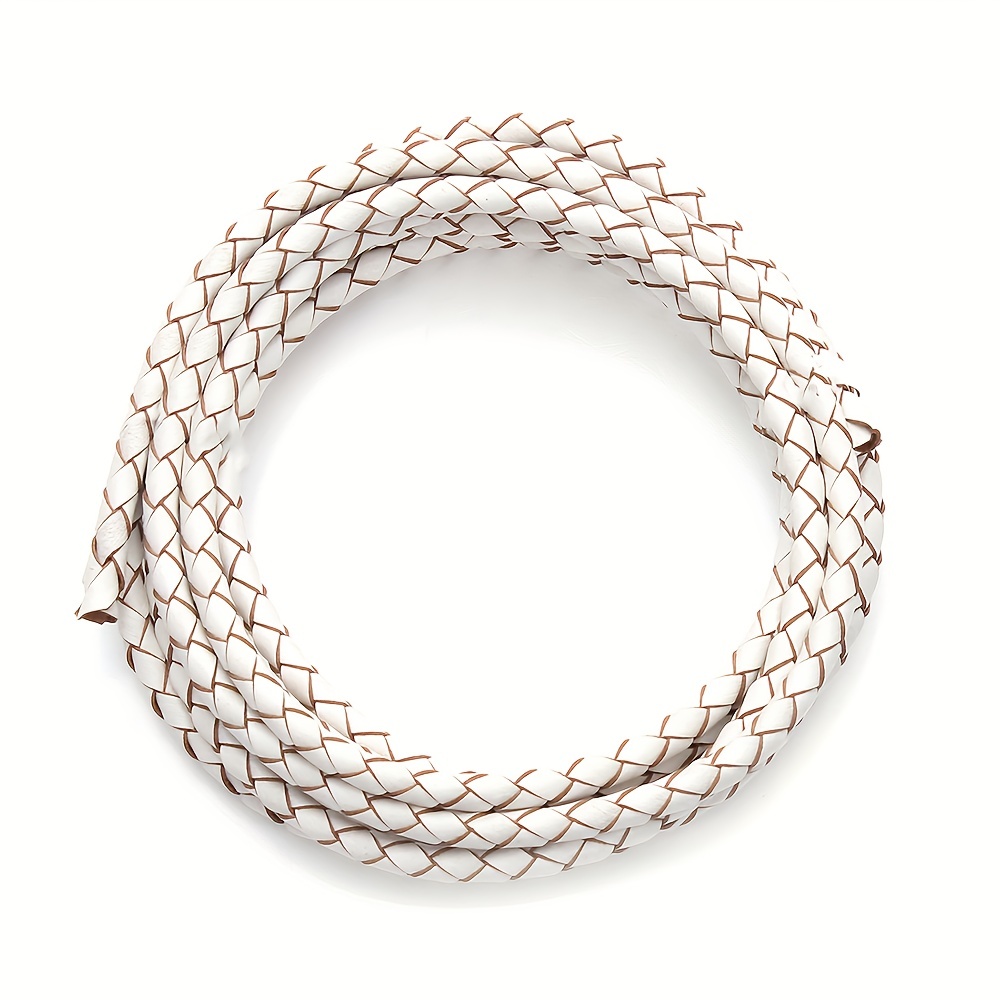 Woven Leather Rope 2 Yards Real Diy Jewelry Bracelet - Temu