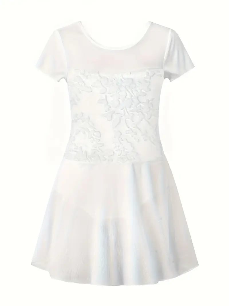 1pc kids dance leotard short sleeves flowy ballet dress crew - Temu Georgia 1pc kids dance leotard short sleeves flowy ballet dress crew - Temu Georgia