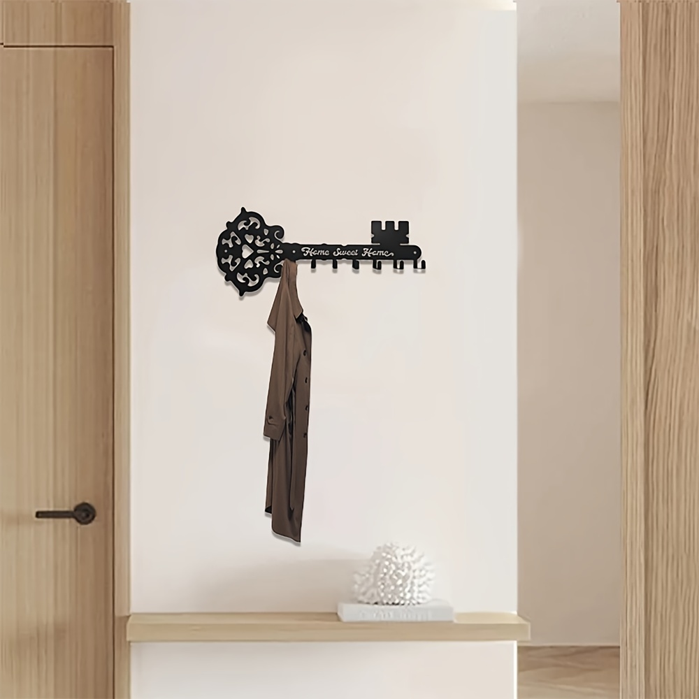Colgador de llaves para decoración de pared, estante de madera