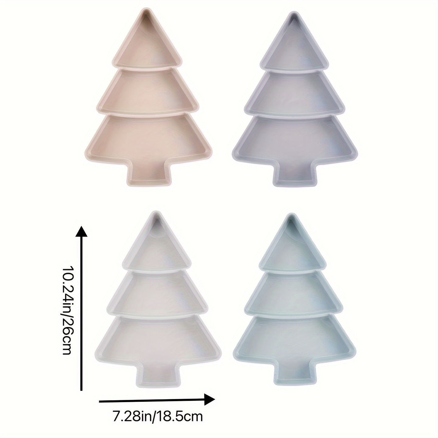 Christmas Tree Shaped Plastic Candy Tray Small Tree Divided - Temu