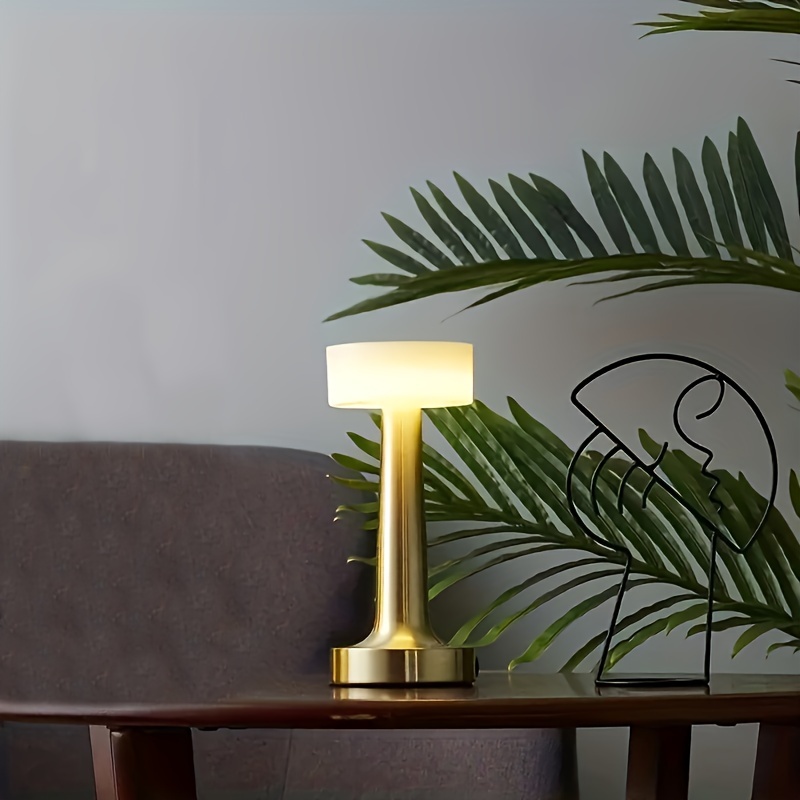 Lámpara inalámbrica, lámparas de mesa inalámbricas, lámparas de mesa  portátiles con sensor táctil, luz nocturna de 3 niveles de brillo y  atenuación