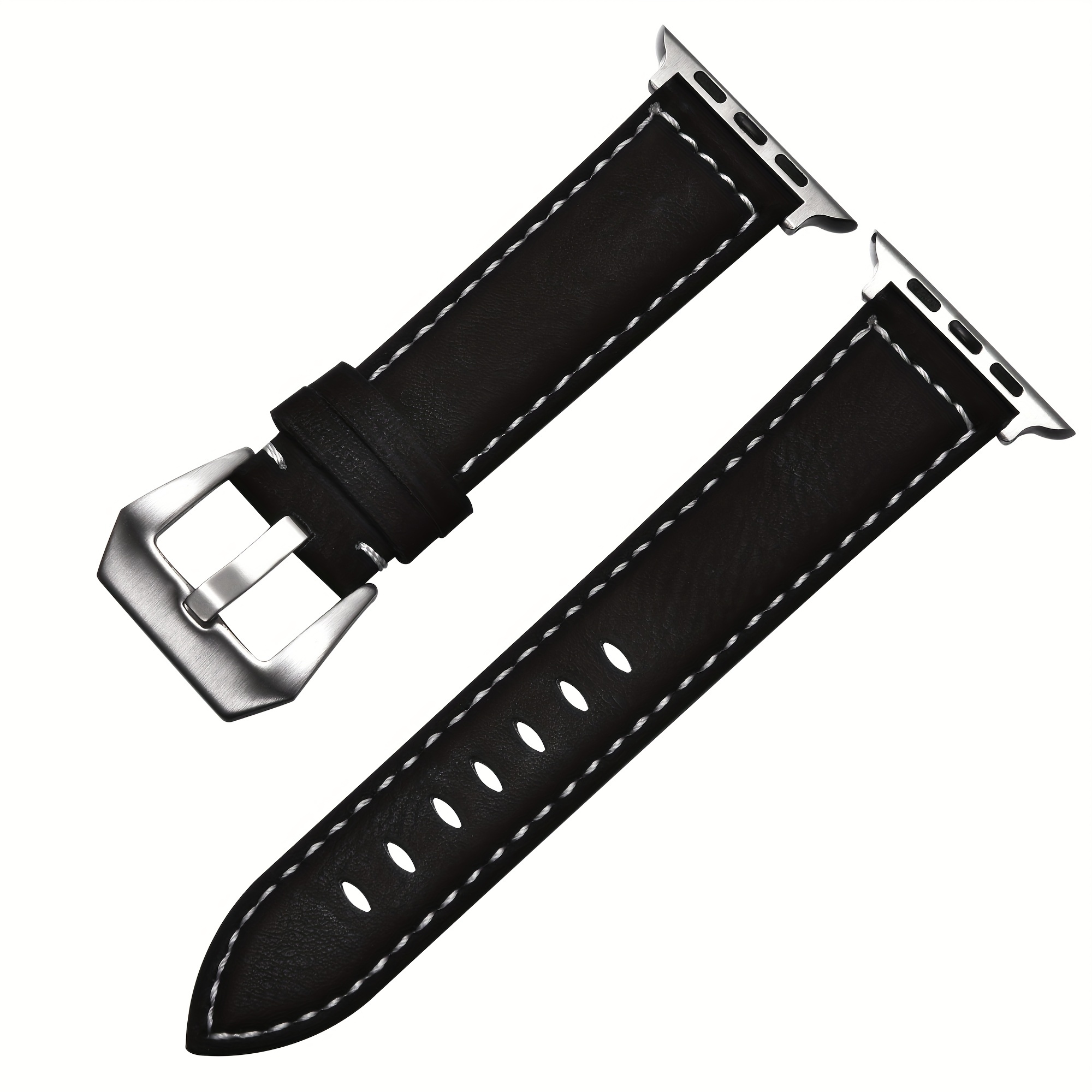 

Vintage Pu Leather Watch Band For Series Ultra 8/7/6/se/5/4/3/2, Mens Watch Strap 49/45/44/42mm 41/40/38mm For Iwatch, Ideal Choice For Gifts