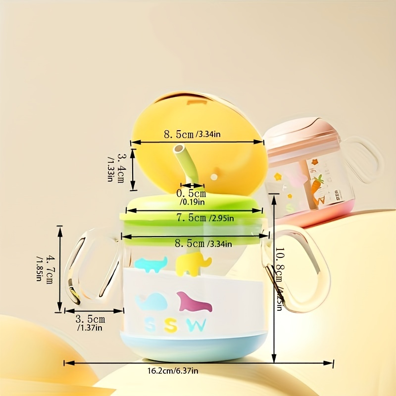 Tazza Per L'apprendimento Del Bambino Da 300 Ml, Tazza Per Il Latte, Tazza  Con Beccuccio Per Uso Alimentare, Tazza Con Beccuccio A Prova Di Caduta Per