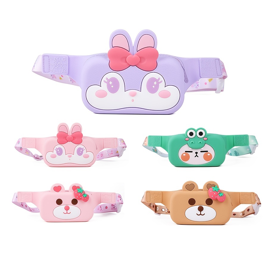 Waist Bag Fanny Pack Teddy Bear, 3D Cartoon Animal Kawaii Cute