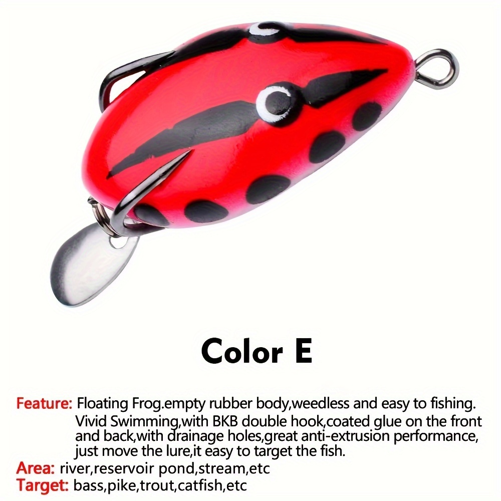 Frog Lure, Small Attractive Swimming Bait Rubber Body for Outdoor