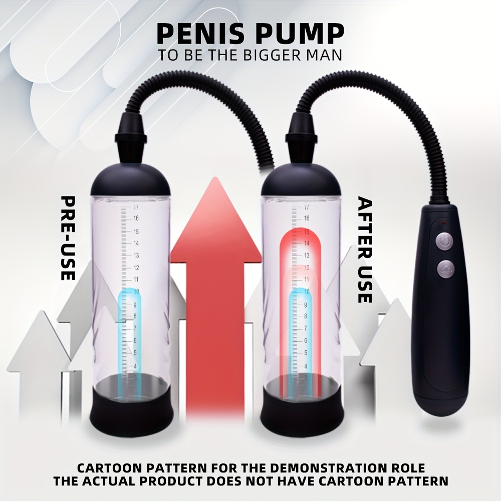 1pc Battery-powered Penis Pump With Scale, Detachable And Washable Plastic  Cylinder Negative Pressure Vacuum Pump Sex Toy, Penis Exerciser, Penis Endu