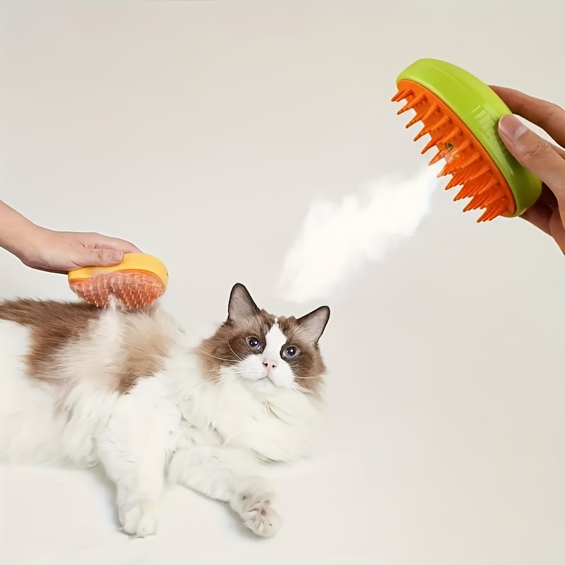 Acheter 3 en 1 brosse à vapeur pour chat pour animaux de compagnie chat  chien Spray peigne de Massage auto-nettoyant vapeur chat chien brosse bain  pour animaux de compagnie brosse de toilettage