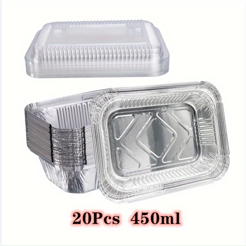 Aluminum Foil Pans With Plastic Or Board Lids Takeout - Temu