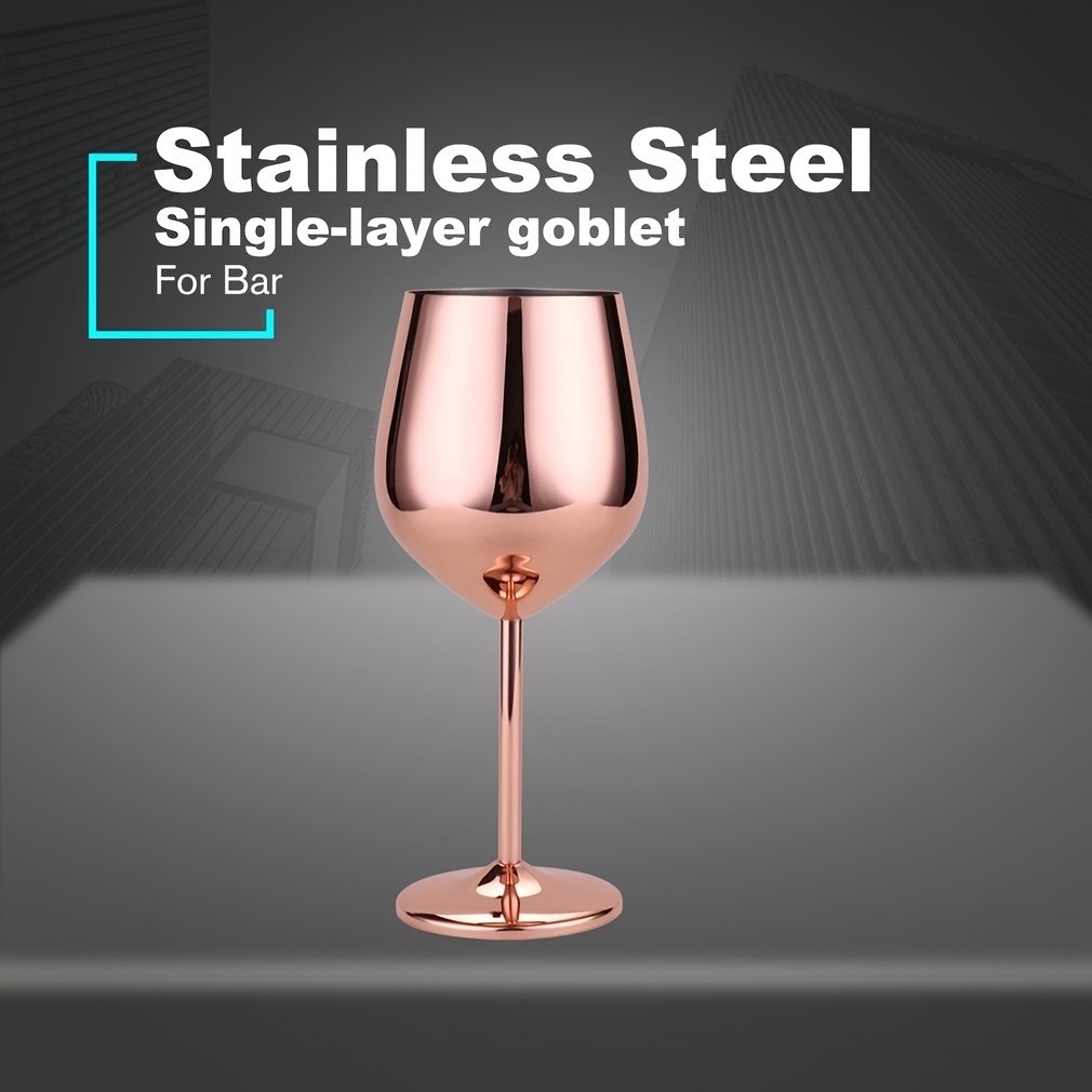 Stainless Steel Single Wine Glass