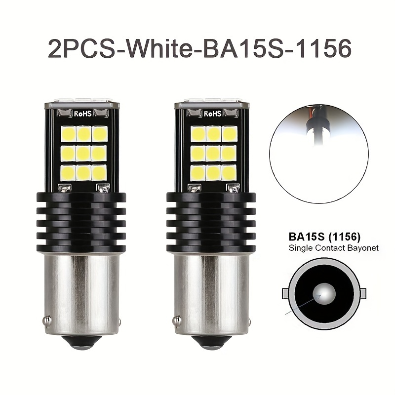Bombillas Lamparas Intermitente BAU15S PY21W Ambar Naranja Car Bulbs x2