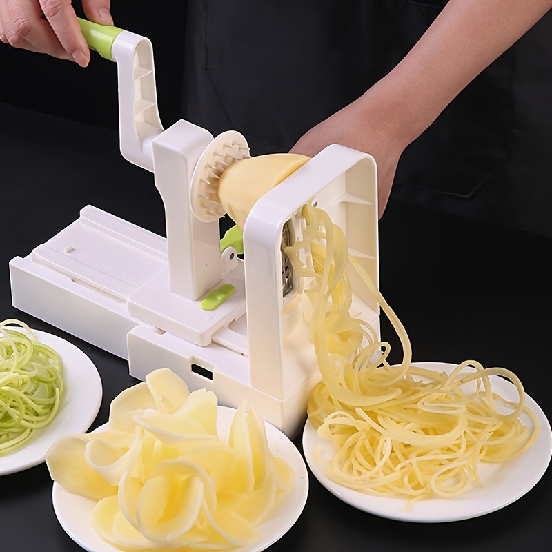 3in1, Vegetable Spiralizer, Manual Zucchini Noodle Maker, Veggie Spiral  Cutter, Zoodles Spiralizer For Potato, Multifunctional Vegetable Slicer,  Adjustable Spiral Slicer, Fruit Grater, Kitchen Stuff, Kitchen Gadgets -  Temu