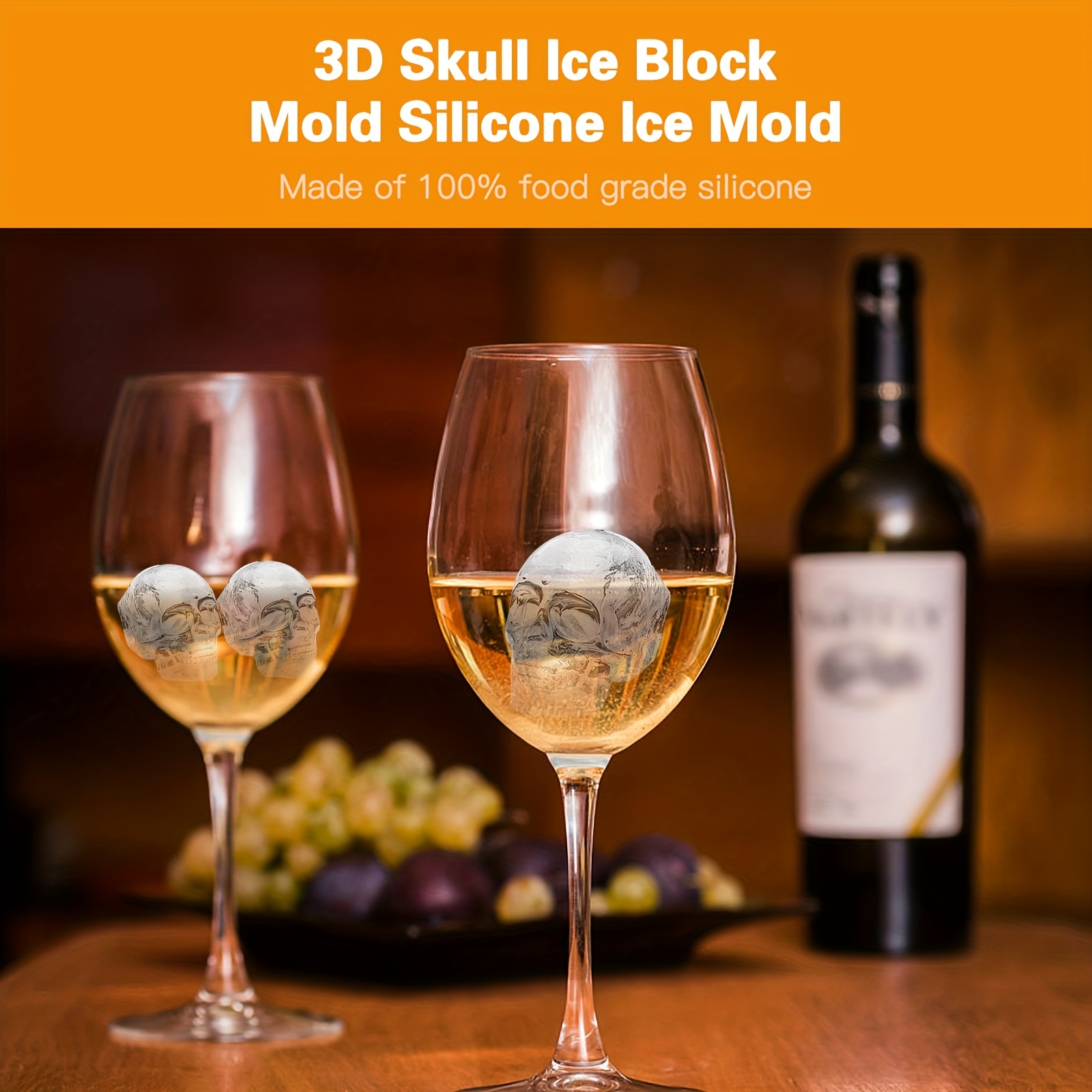 Ghost Ice Tray Cube Mold Wine Glass Decoration Ice Cube Mold Funny