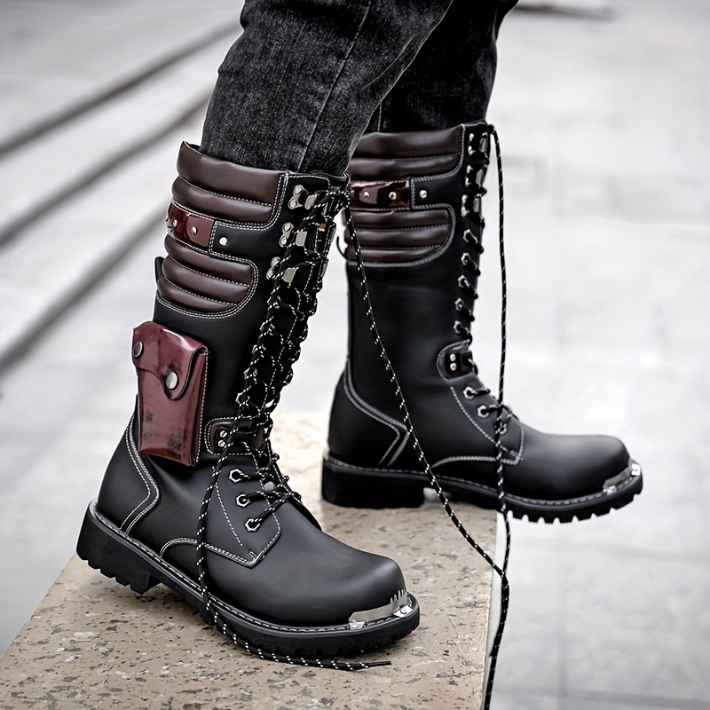 Military style 2025 motorcycle boots