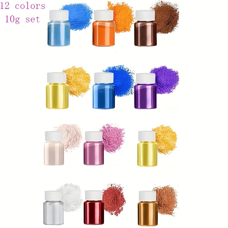 12 Colors / Bottle Mica Powder Pigment Candle Making Dye - Temu