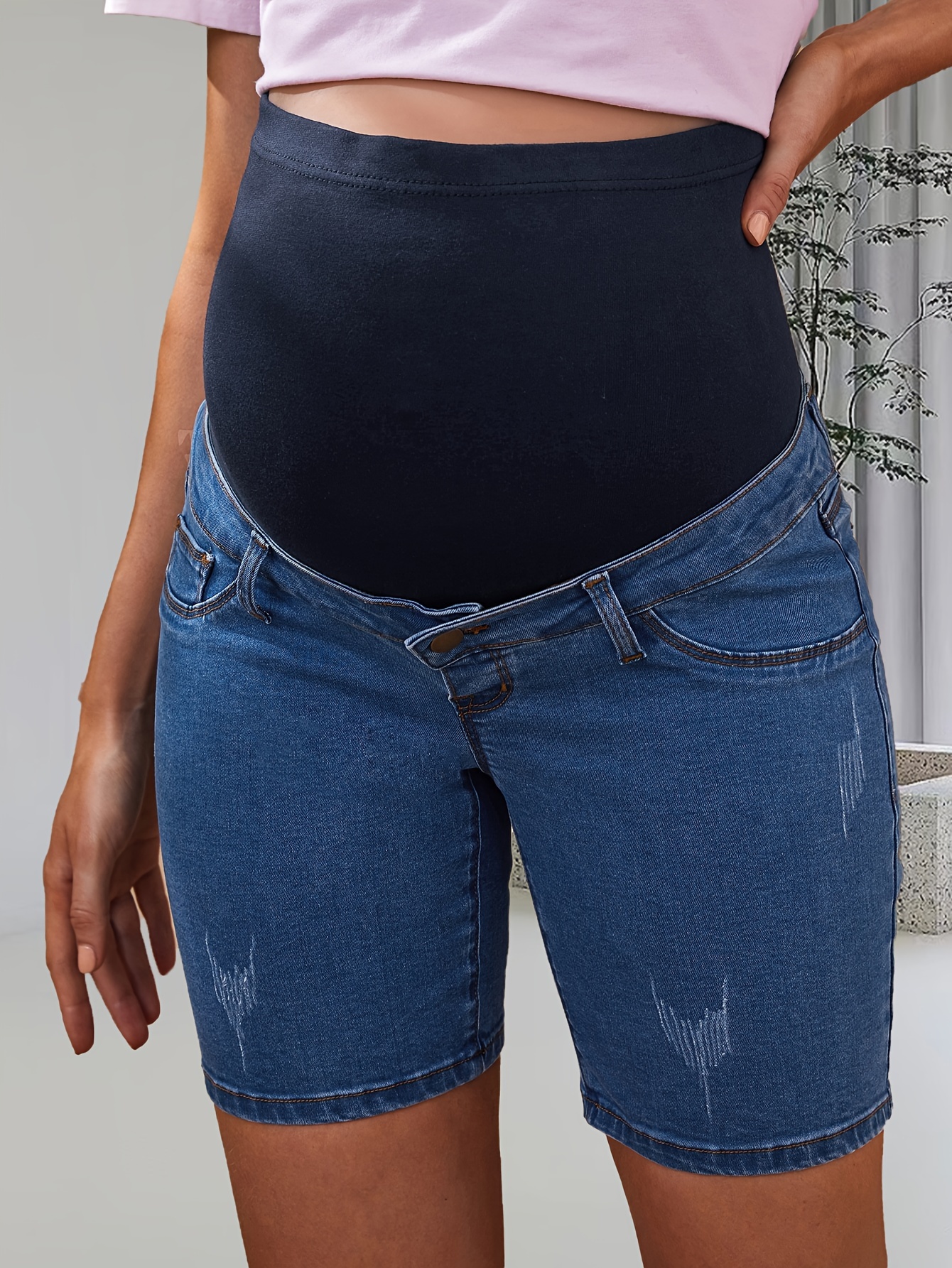Maternity Shorts For Pregnant Women - Temu