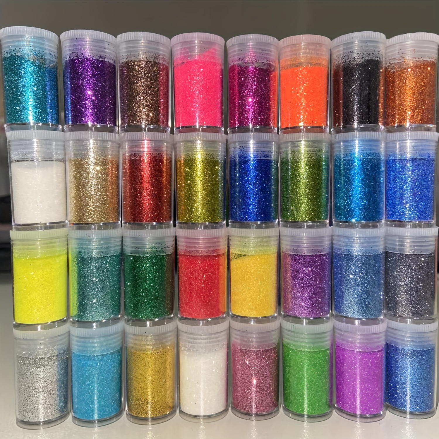 Craft Glitter Powder Assortment, Fine Loose Glitter for Nail Art Deco, MiniatureSweet, Kawaii Resin Crafts, Decoden Cabochons Supplies
