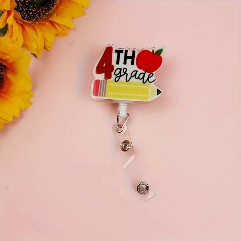 Retractable Badge Holder Scroll Clip Shape Pencil - Temu