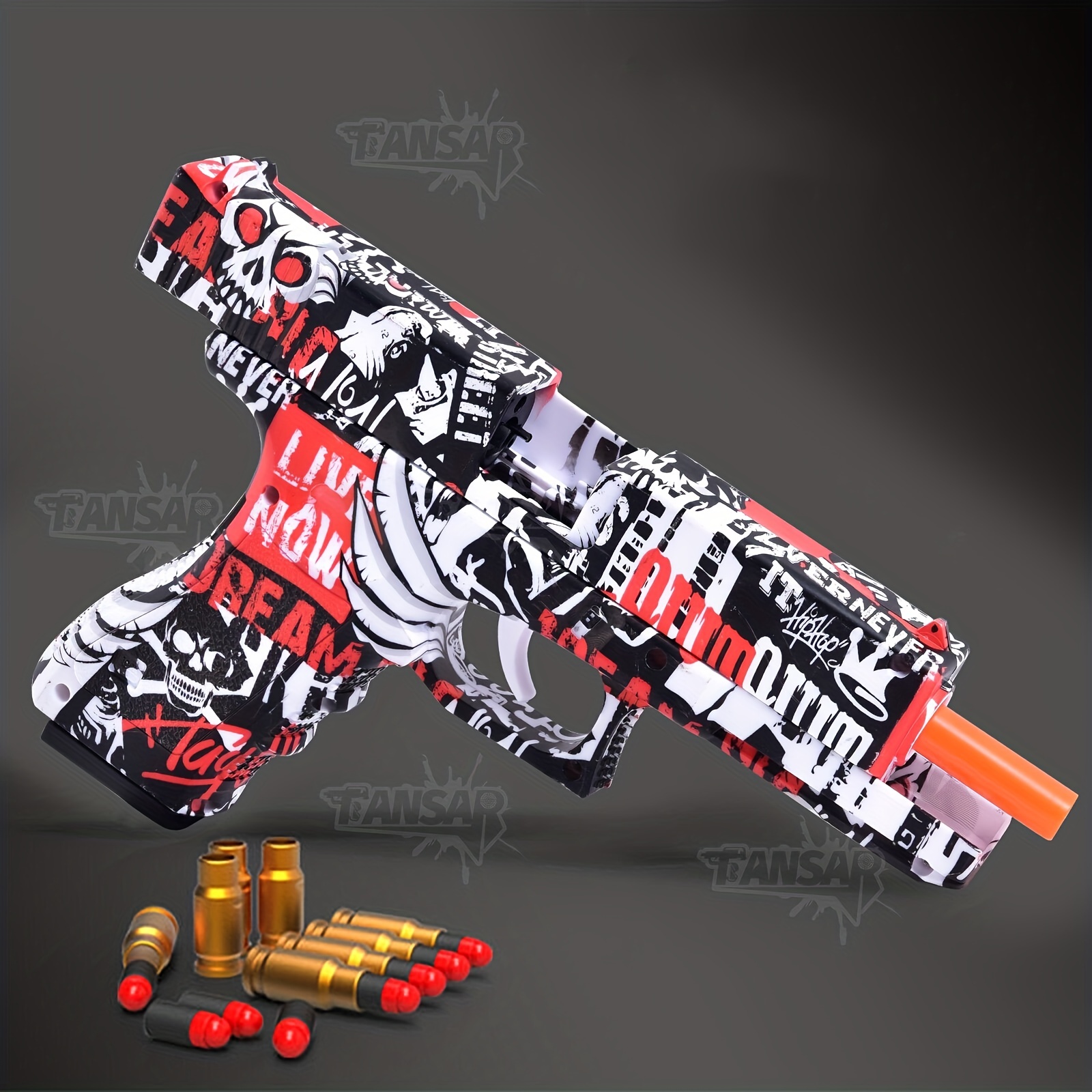 Soft Bullet Toy, Foam Blasters & Guns Pistol With Foam Pellet Shell ...