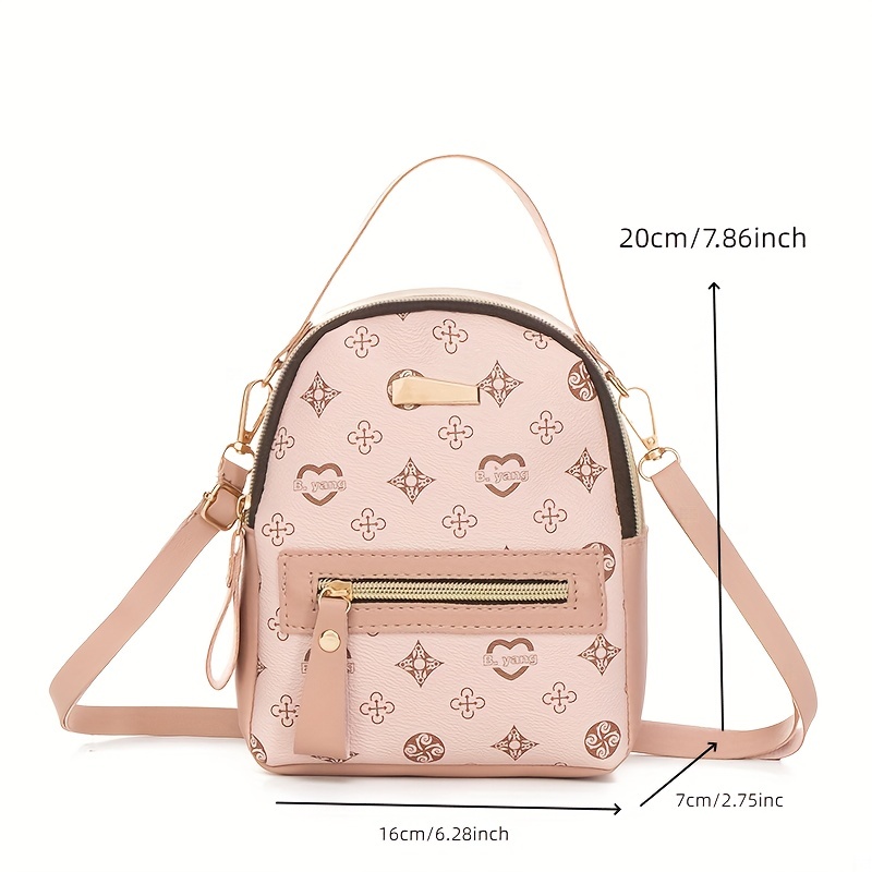 Mini Small Size New Floral Backpack Ladies Bag, Fashion Backpack Women's Bag  Sweet Girl Student Bag - Temu